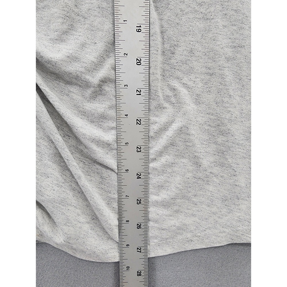Gnw Gray Twist Front Knot T-Shirt XL Short Sleeve Heathered Soft Stretch Top - Picture 11 of 11